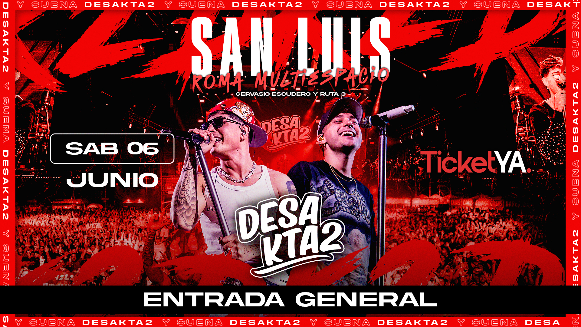 ENTRADAS GENERALES – 06/06 ROMA MULTIESPACIO EARLY